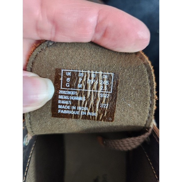 Clarks bushacre 2 beeswax mens brown leather boots size 7m - Picture 6 of 10